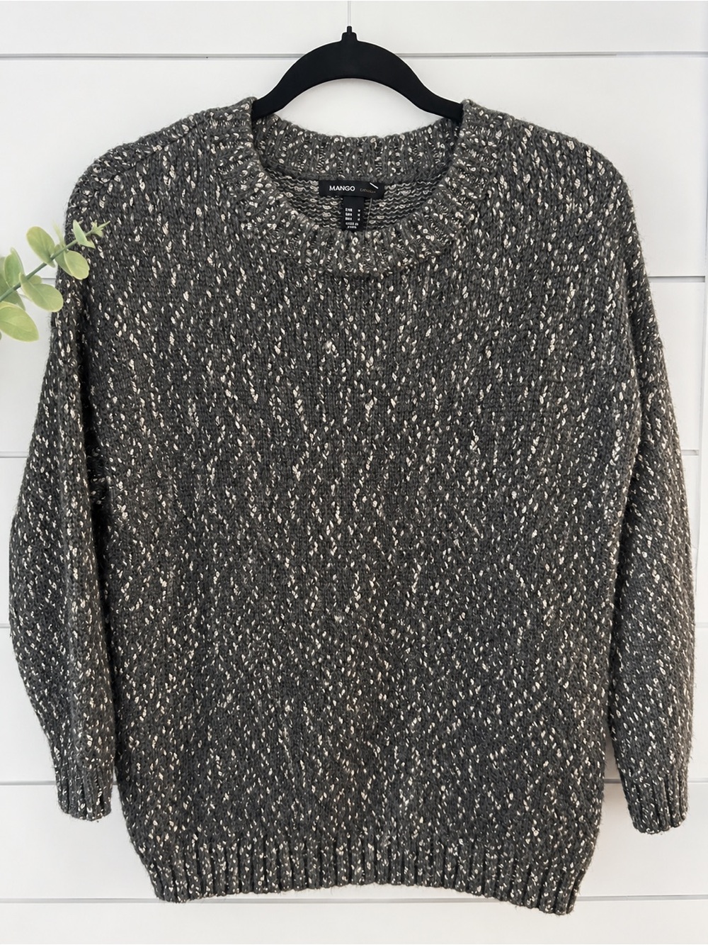 Mango Casual Speckled Knit Sweater | Size Large - Picture 2 of 8